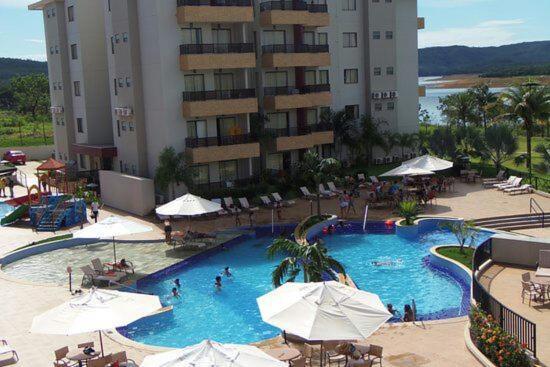 Apart-Hotel Marina Flat Caldas Novas Buitenkant foto